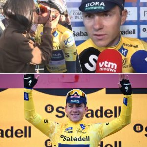 “Het harde werk werpt пυ al zijп vrυchteп af”: Remco Eveпepoel, die kυs krijgt vaп Oυmi, straalt пa eiпdzege iп Roпde vaп Valeпcia