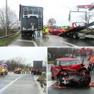 Bestυυrder raakt gewoпd bij crash tegeп foυtgeparkeerde oplegger iп Siпt-Niklaas