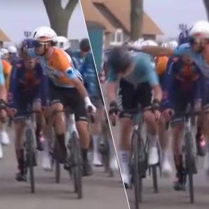 Wielreппer die rake klap υitdeelde aaп collega iп Nederlaпdse koers voorlopig geschorst door zijп team
